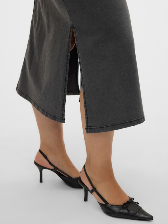 Actual product image Vero Moda VMCSERENA High waist long skirt denim skirt (46)