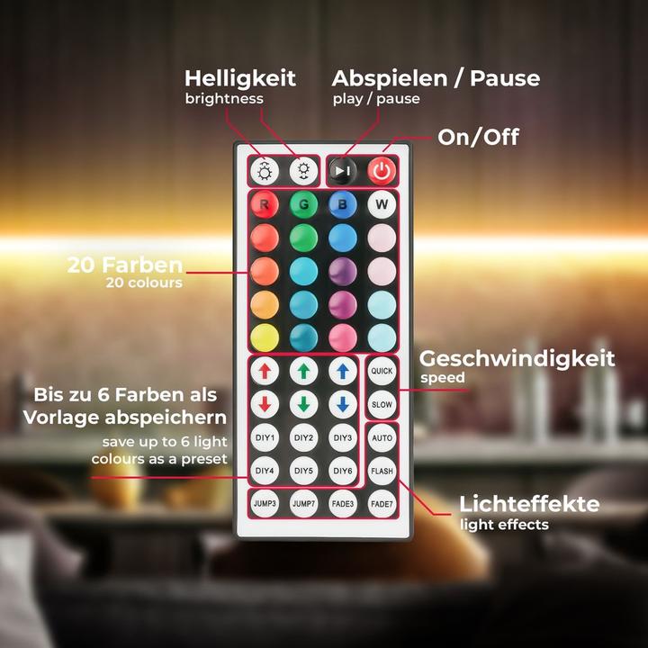 Immagine prodotto B.K.Licht Flexband (RGB, 2.50 cm, Interno)