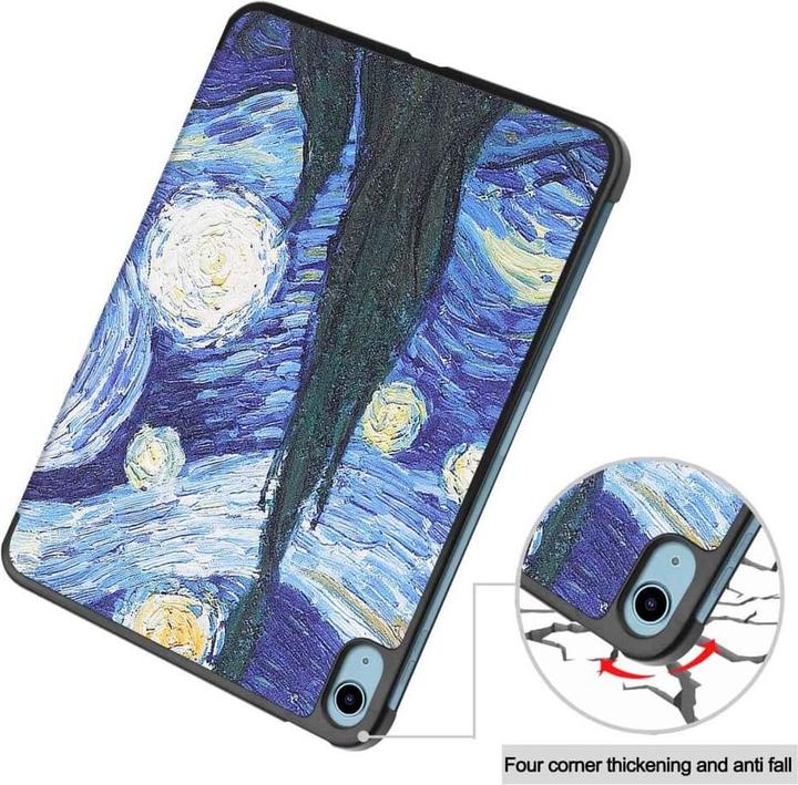 Immagine prodotto Cover-Discount iPad 2022 (10a generazione) - Custodia trifold in pelle intelligente Night Sky (iPad 2022 (10a generazione))