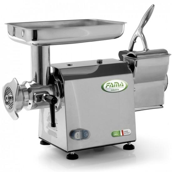 Fama TGI22 Electric meat mincer with integrated hard cheese grater Stainless steel cutting unit