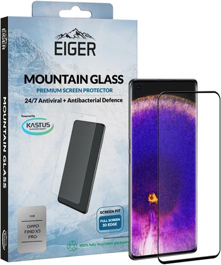 Eiger Caso di vetro 3D amichevole Mountain Glass 3D (1 pz., Oppo Find X5 Pro)