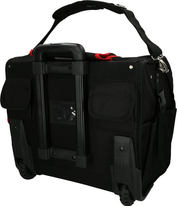 Actual product image KS Tools ROLLBAG Universal tool bag XL, with telescopic trolley, black-red