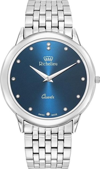 Produktbild Richelieu Klassische blaue Richelieu-Uhr (38 mm)