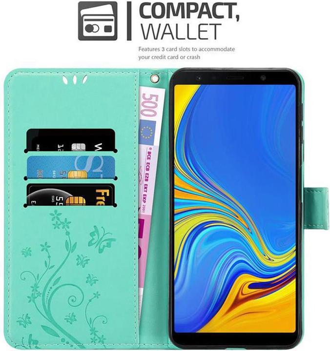 Image du produit Cadorabo Couverture du livre de fleurs (Samsung Galaxy A7 (2018))