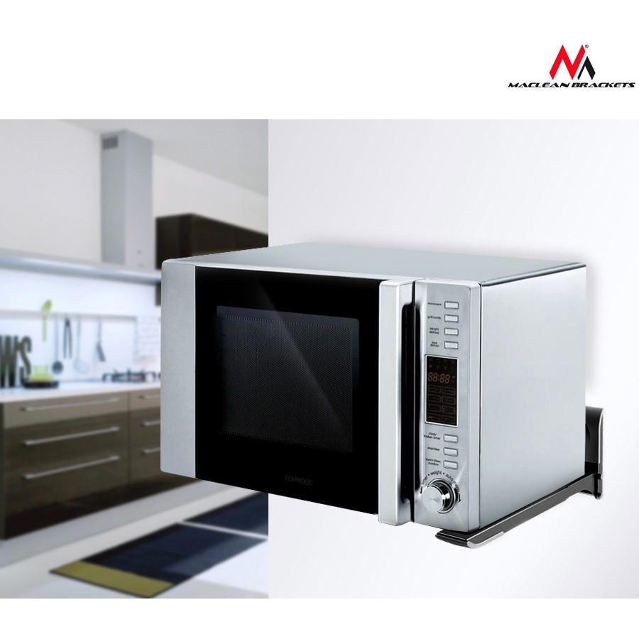 Maclean MC-776 B MC-776 B Adjustable Wall Mount for Microwave, Mikrowelle, Schwarz