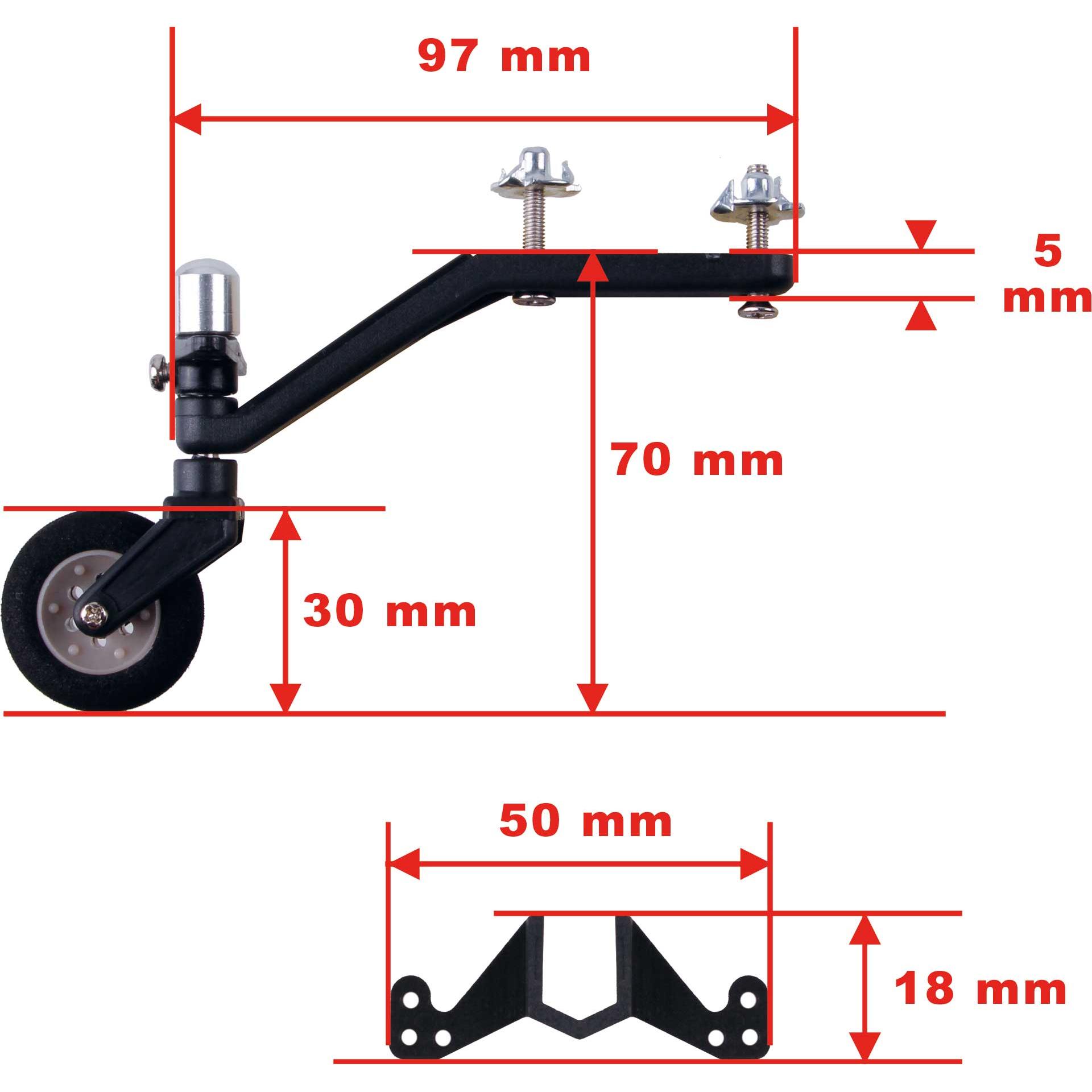Thumbnail - Modellbau Lindinger heckfahrwerk set 40-90er klasse