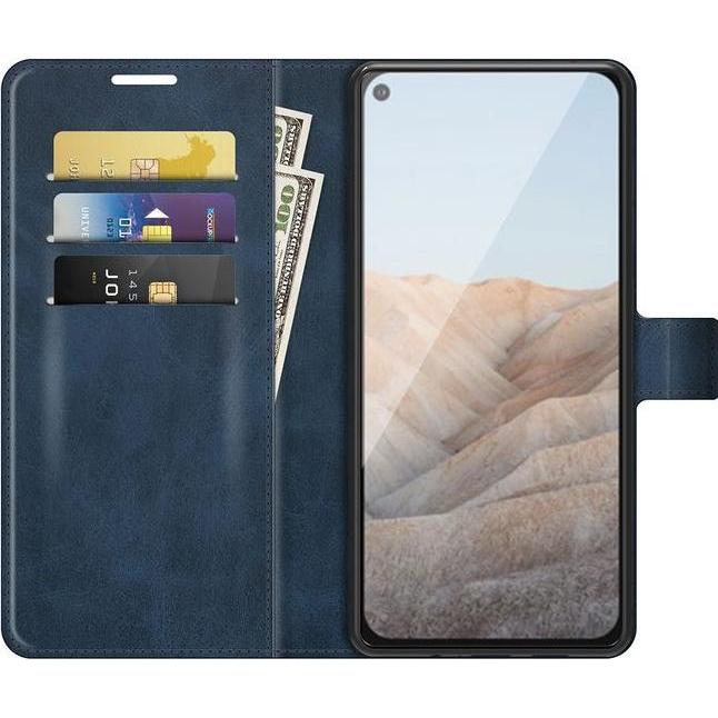 Thumbnail - MU Classic Classic II Leder Bookcover Series (Google Pixel 5a), Smartphone Hülle, Blau