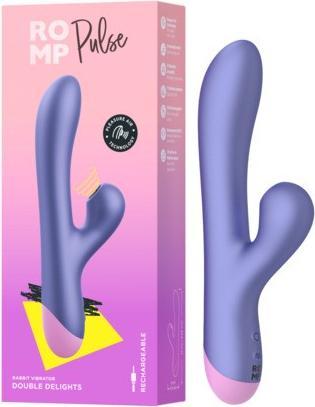 Actual product image Romp Pulse Wiederaufladbarer Rabbit Vibrator mit Klitoris Sauger
