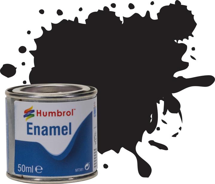 Humbrol No 85 Black - Satin