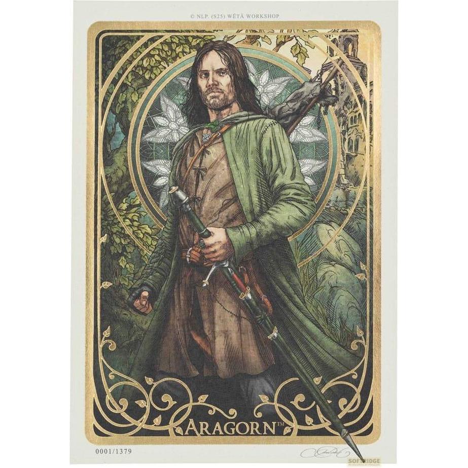 Weta Workshop, Quadro, Herr der Ringe Kunstdruck Aragorn Art Card 14 x 21 cm Limited Edition (14 x 21 cm)