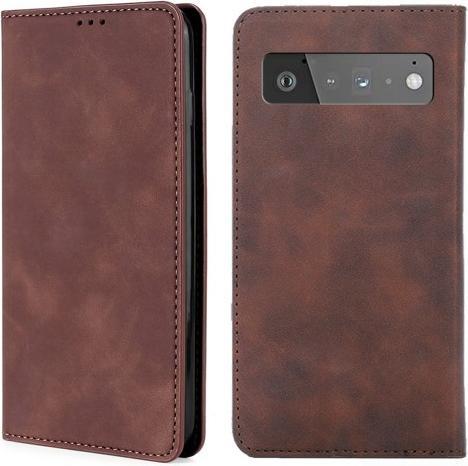 Actual product image Cover-Discount Google Pixel 6 Pro - Vintage Flip Case Cover brown (Google Pixel 6 Pro)