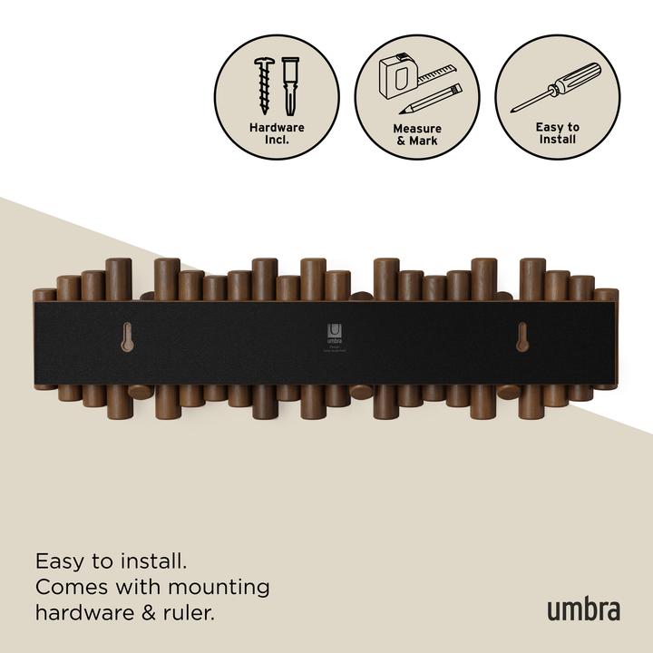 Immagine prodotto Umbra Picket 8 Hook Aged Walnut