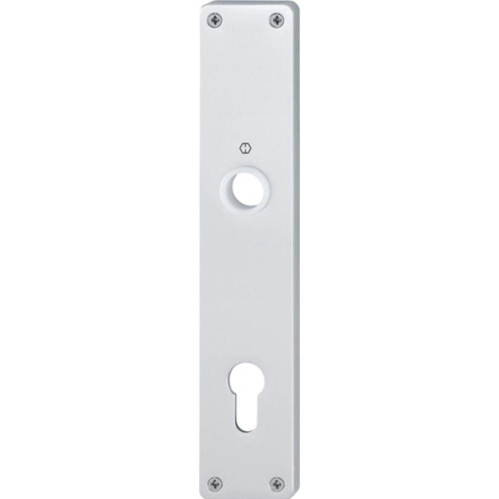 Hoppe, Türgriff + Fenstergriff, Langschildpaar 202H F1 / naturfarbig F1 PZ 92 mm (Türschild)