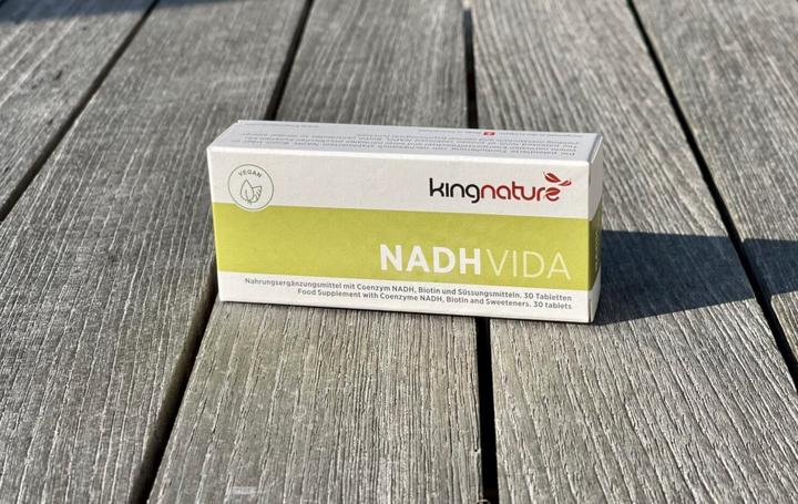 Actual product image Kingnature NADH Vida tablet 20 mg (30 Piece, Pills, 21 g)