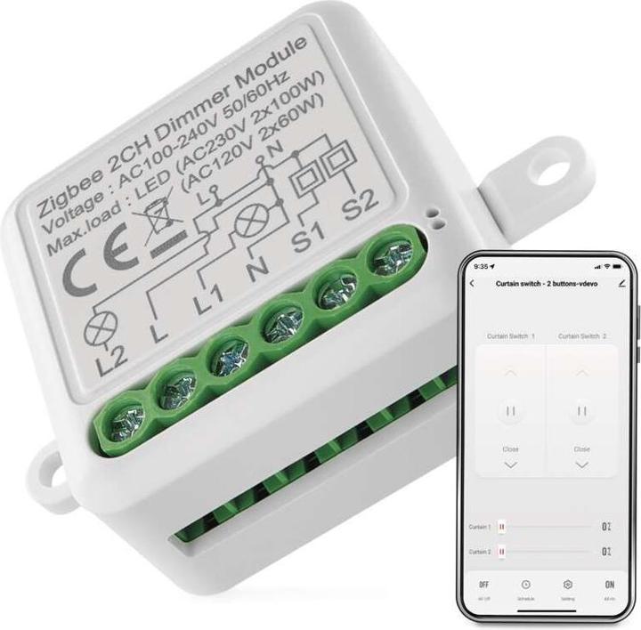 Image du produit Emos Module de variation GoSmart IP-2111DZ, ZigBee, 2 canaux (Actionneur de variateur)