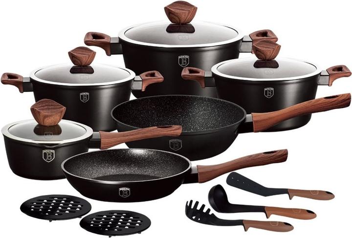 BerlingerHaus Forest Line BH-1537 (Pfannenset + Topfset, Aluminium, 28 x 12.50 cm)