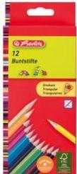 Actual product image Herlitz Triangular Crayons Box of 6 (Multicoloured, 6 x)