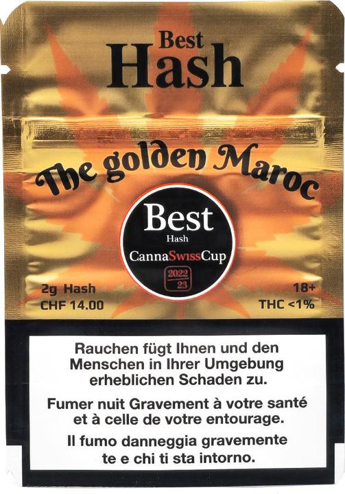 Swiss Premium Pollen Organic Sativa Swiss Best Hash Golden Maroc 2g (2 g, Indoor)