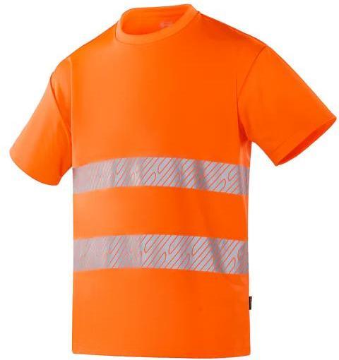 Werkvis MALAGA Hi-Vis Kurzarm-T-Shirt Orange Grösse: 5XL (5XL)