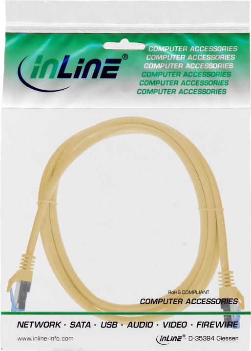 Produktbild InLine Patchkabel (S/FTP, CAT6a, 2 m)