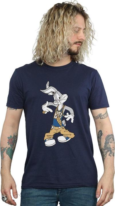 Produktbild Looney Tunes Mens Rapper Bugs Bunny Cotton T-Shirt (XL)