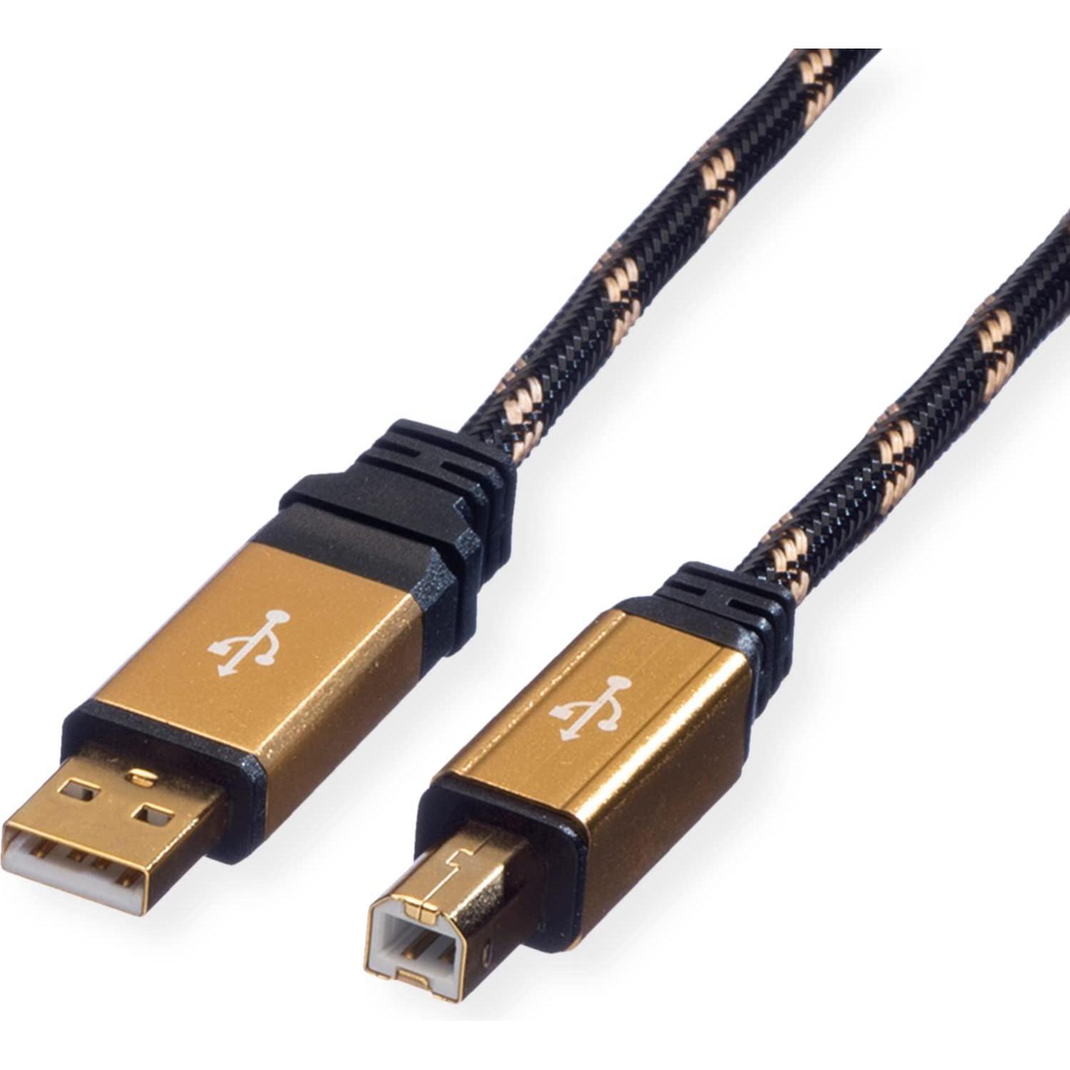 Roline Gold USB 2.0 (4.50 m, USB 2.0), USB Kabel