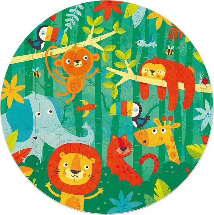 Immagine prodotto Educa Puzzle rotondo della giungla (28 pezzi)