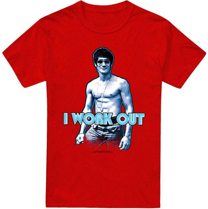 Produktbild Bruce Lee I Works Out TShirt meliert (3XL)