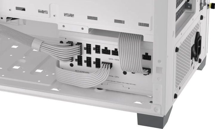 Produktbild Corsair RMx Shift White Series, RM1000x Shift White, 1000 Watt, 80 PLUS GOLD Certified, Fully Modular Power (1000 W)