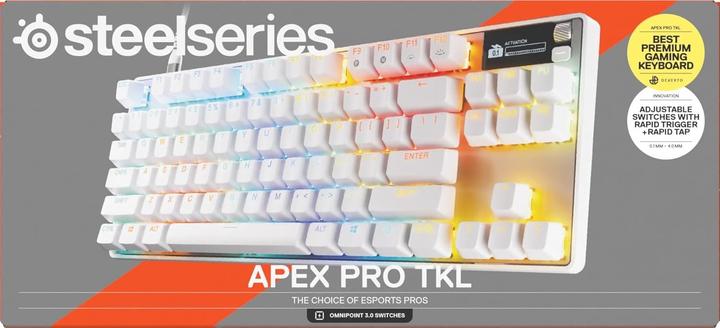 Actual product image SteelSeries Apex Pro TKL Gen 3 (US, Cable, Wireless)