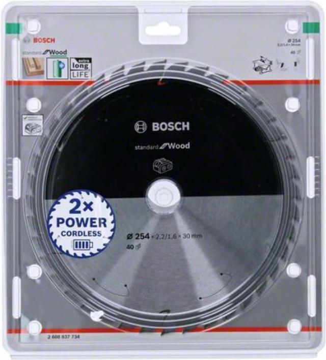 Productafbeelding Bosch Professional Zubehör Cirkelzaagblad Standaard voor hout, 254x2,2/1,6x30,40 tanden