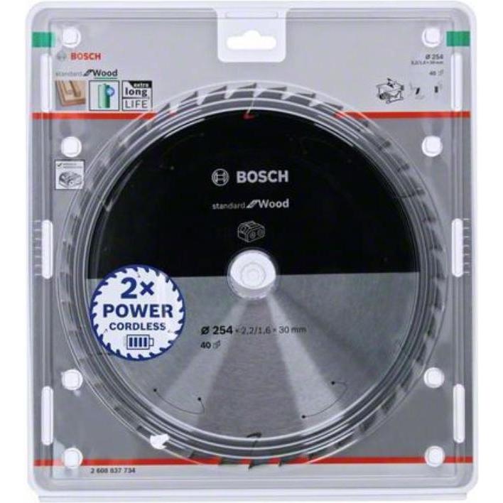 Thumbnail - Bosch Professional Zubehör, Sägeblatt, PRO Wood cordless Kreissägeblatt, 254 x 2,2 x 30 mm