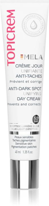 Actual product image Topicrem Mela Anti-Dark Spot Unifying Day Cream ujednolicający krem przeciw plamom na dzień SPF50+ (40 ml, Day cream, SPF 50)
