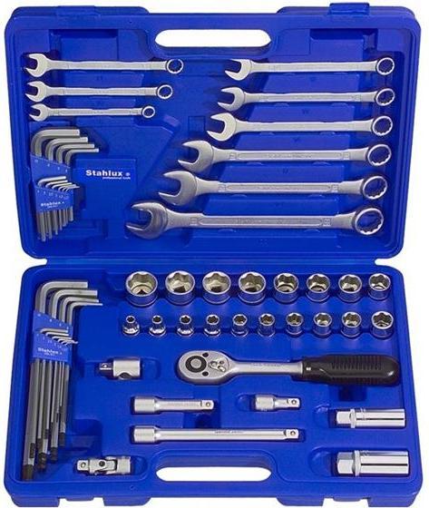 Actual product image Manser HWC Stahlux socket set 3/8" - 55 - pieces