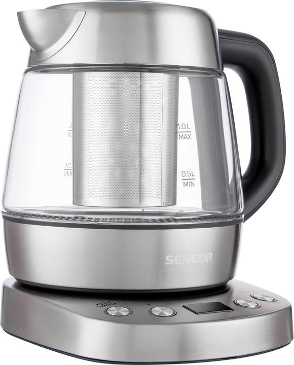 Image du produit Sencor Bouilloire électrique avec filtre à thé 1l, verre 2200W SWK1080SS (1 l)