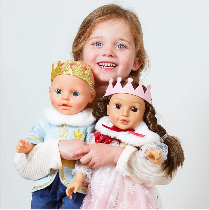 Produktbild Heless Puppenoutfit Winterprinz Luka mit Krone und Halsband - Grösse 35-45 cm