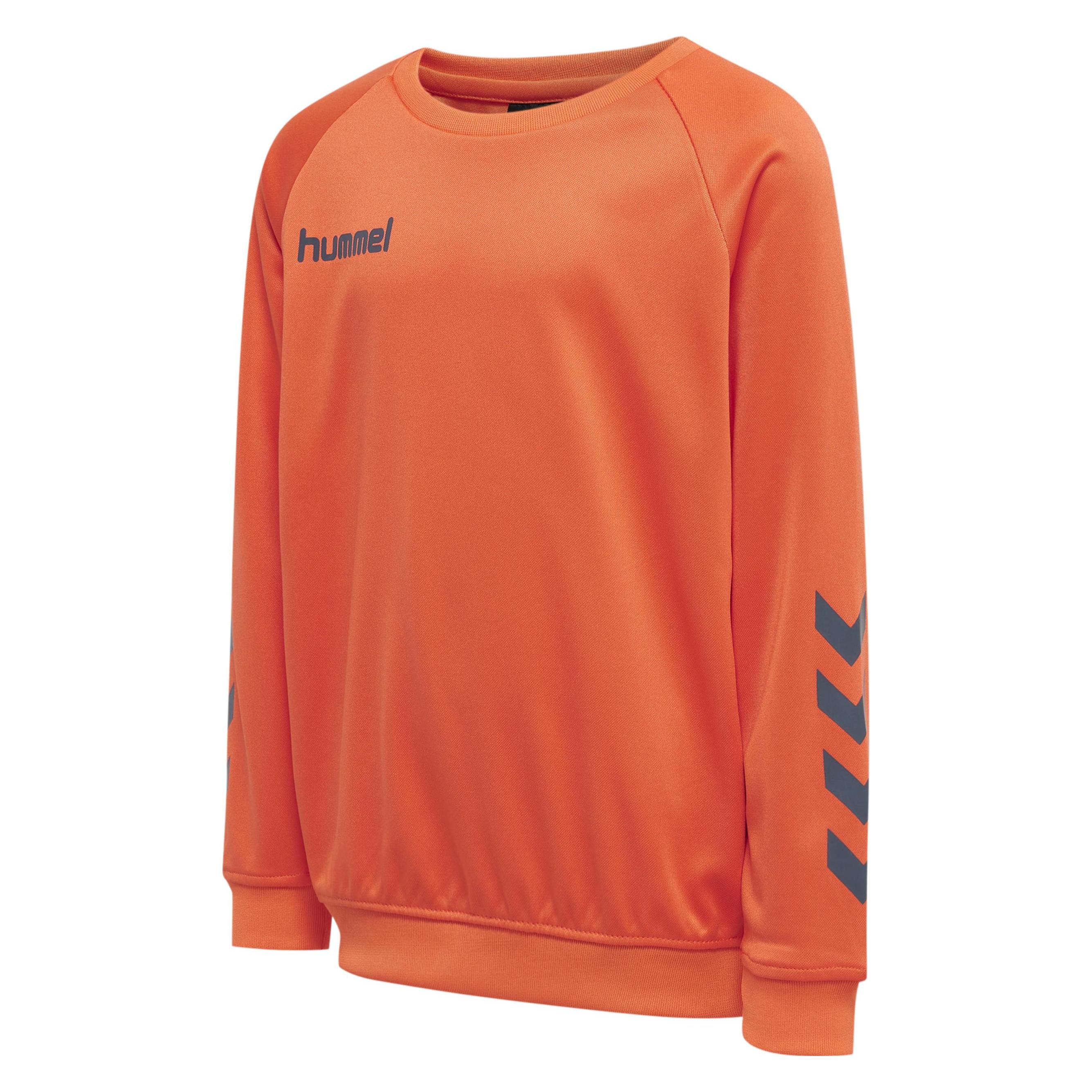 Hummel, Unisex, Pullover, Promo Kids Poly Sweatshirt, Orange, (104)