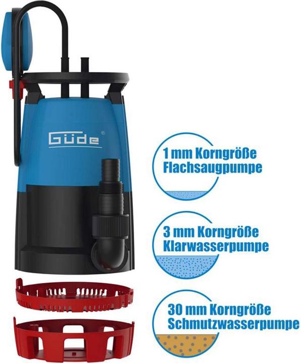 Image du produit Güde Pompe submersible combinée GS751 (Pompe à eau claire, Pompe des égouts)