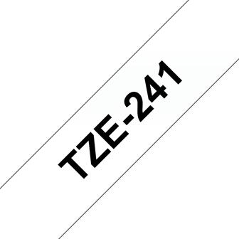 Actual product image Brother TZe-241 (1.80 cm, Black, White)