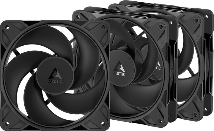 Image du produit Arctic Lot de 3 Ventilateurs de boitier P12 Pro Reverse - 12cm (Noir) (120 mm, 3 x)