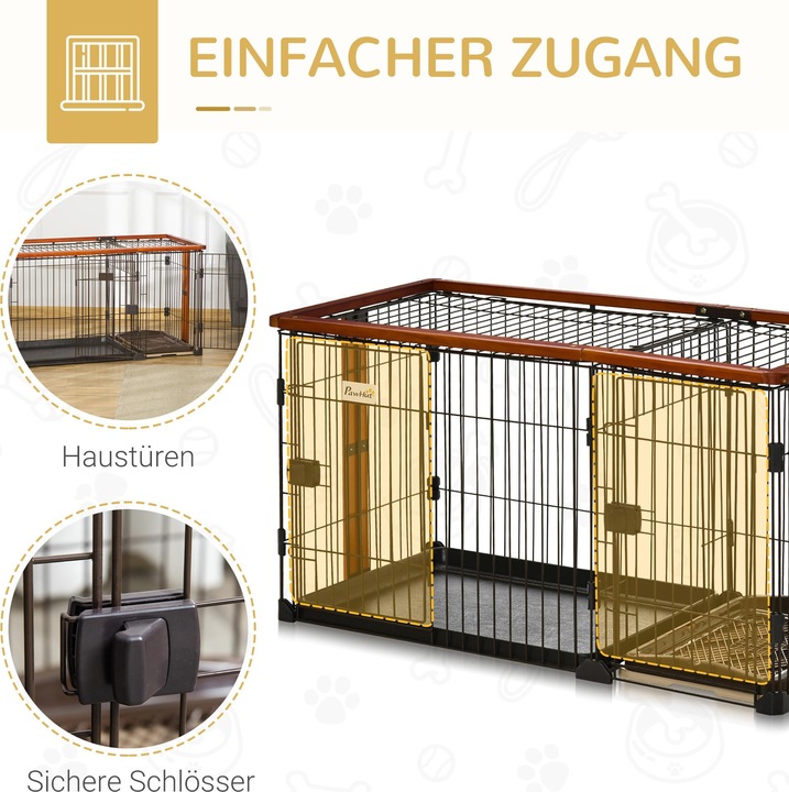 Actual product image PawHut Dog cage with tray