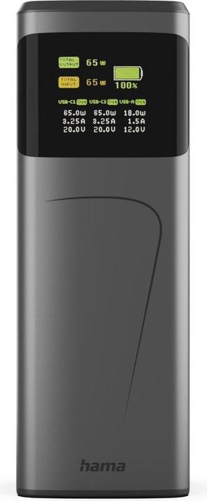 Actual product image Hama High Power (20000 mAh, 65 W, 74 Wh)