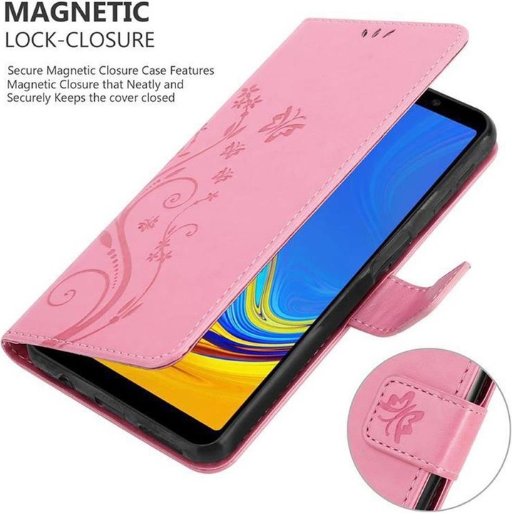 Produktbild Cadorabo Flower Book Cover (Samsung Galaxy A7 (2018))