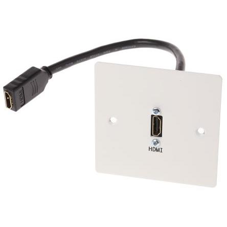 Rs Pro Blende einfach, 1-fach Auslass HDMI Buchse, Audio Adapter