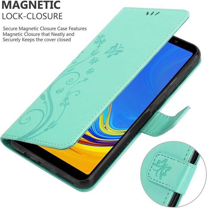Produktbild Cadorabo Flower Book Cover (Samsung Galaxy A7 (2018))