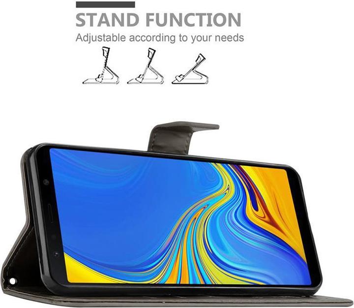 Actual product image Cadorabo Flower Book Cover (Samsung Galaxy A7 (2018))