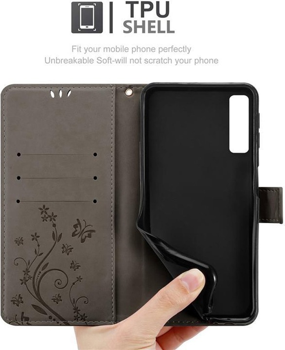 Produktbild Cadorabo Flower Book Cover (Samsung Galaxy A7 (2018))