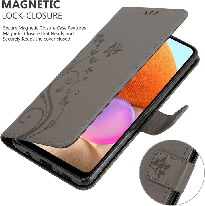 Produktbild Cadorabo Flower Book Cover (Samsung Galaxy A32)