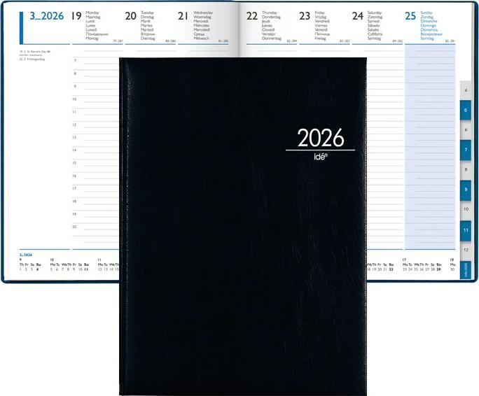 Produktbild Simplex Geschäftsagenda TM Manager timer 52 Z (21 x 26 cm, Spanisch, Niederländisch, Französisch, Italienisch, Russisch, Deutsch)