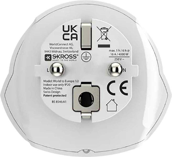 Immagine prodotto Skross Länderstecker World to Europe